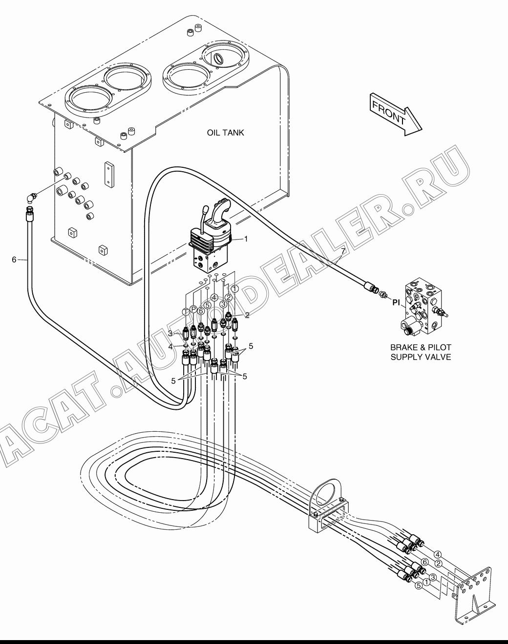 PILOT PIPING K1047490A для Doosan DL450