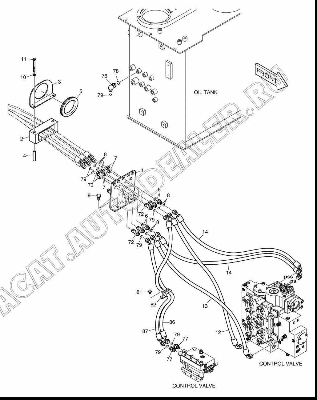 PLATE K1011113 для Doosan DL450