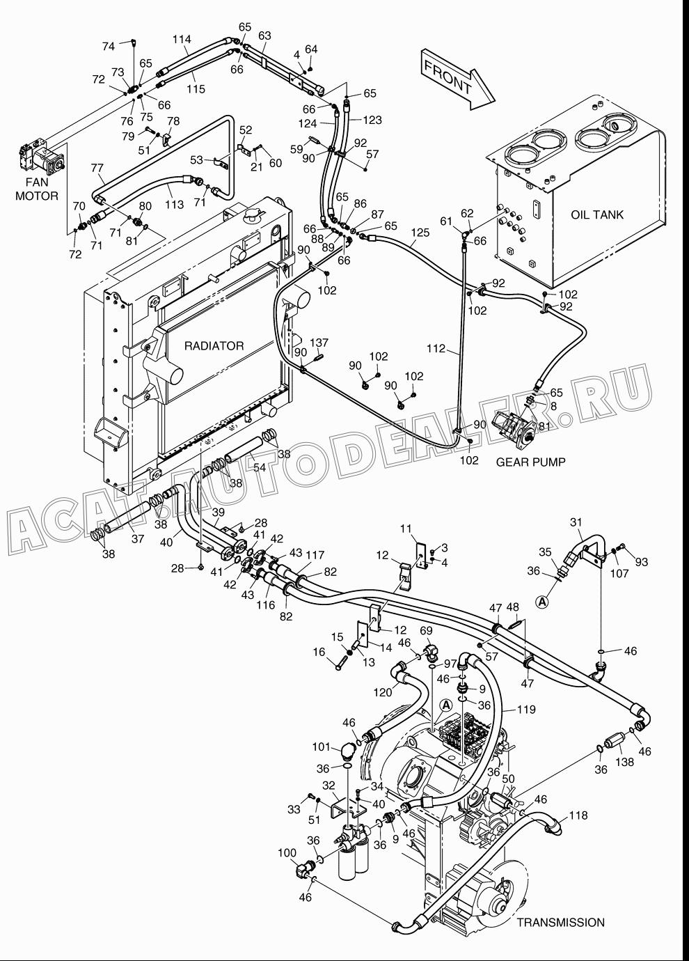 HOSE DS20131067 для Doosan DL450