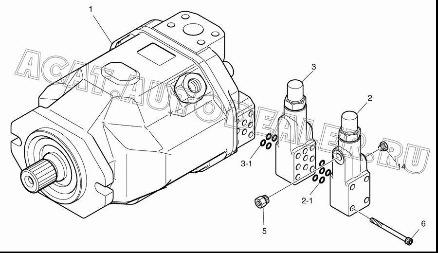 CONTROL VALVE K9003511 для Doosan DL450