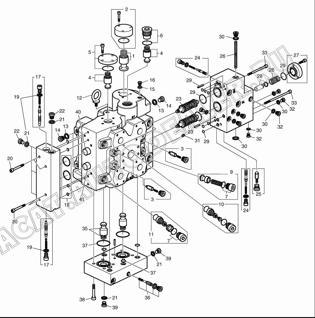 PRESSURE RELIEF VALVE K9007297 для Doosan DL450