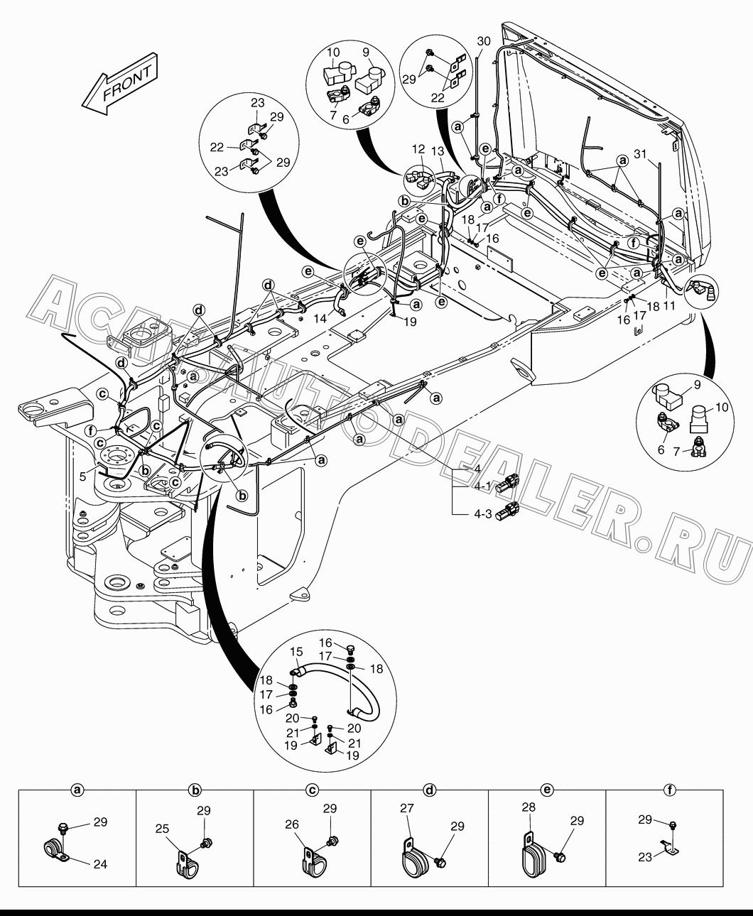 HARNESS;MAIN K1027880B для Doosan DL450