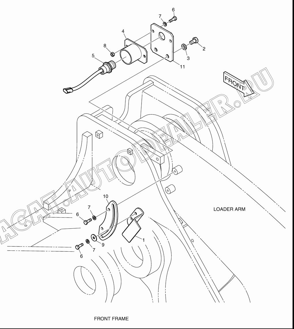 PLATE K1010077 для Doosan DL450