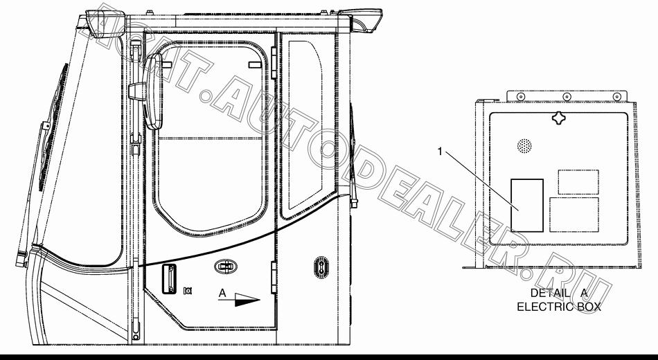 DECAL K1046263A для Doosan DL450