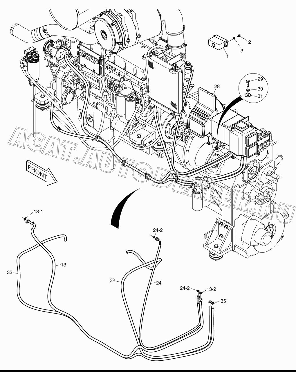 HOSE;SUCTION 185-00011 для Doosan DL450