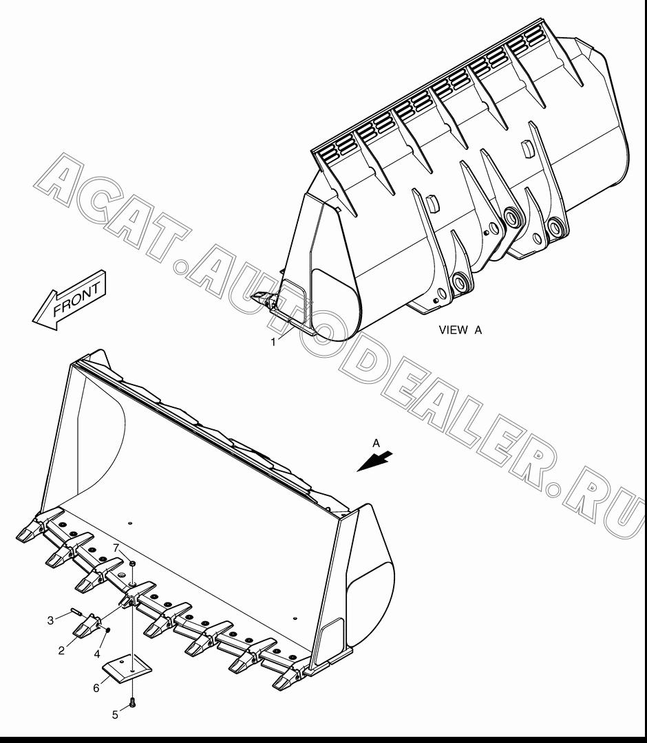 BUCKET-4.0? K1041569A для Doosan DL450