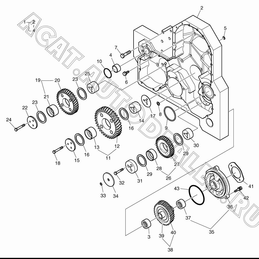 GEAR HOUSING ASS'Y K9003431 для Doosan DL500