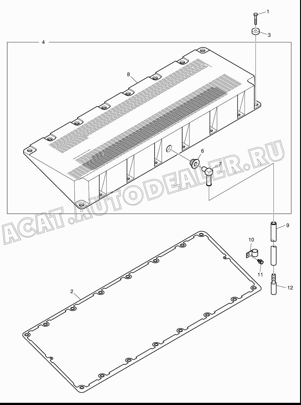 COVER;ROCKER LEVER TLA K9003987 для Doosan DL500