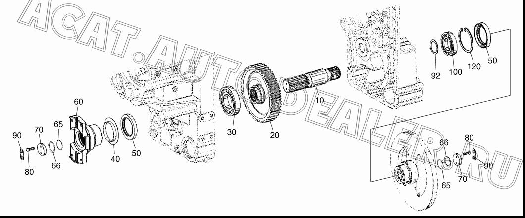 FLANGE;OUTPUT K9003478 для Doosan DL500