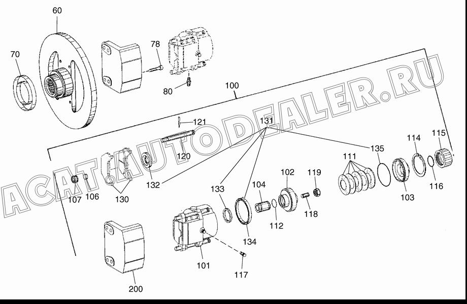 FLANGE;OUTPUT K9003479 для Doosan DL500