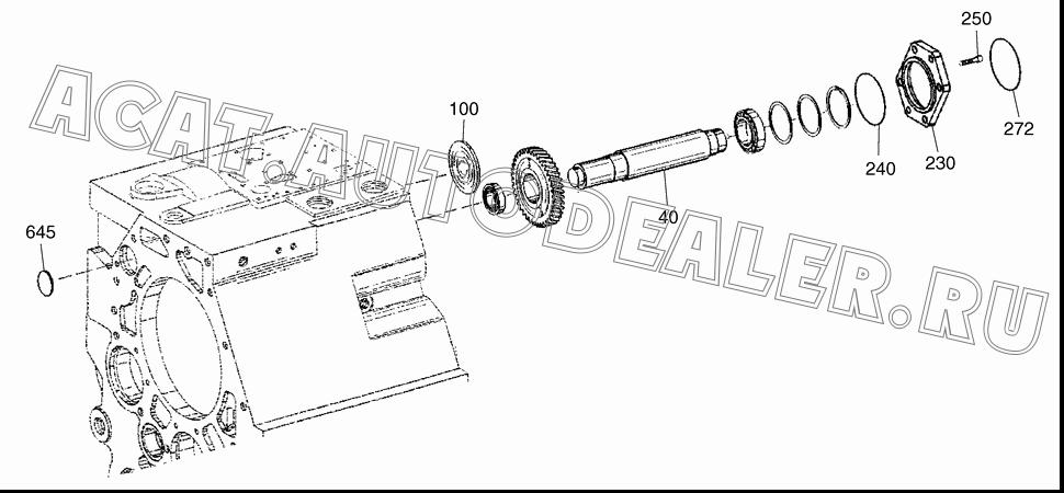 SHAFT K9003485 для Doosan DL500