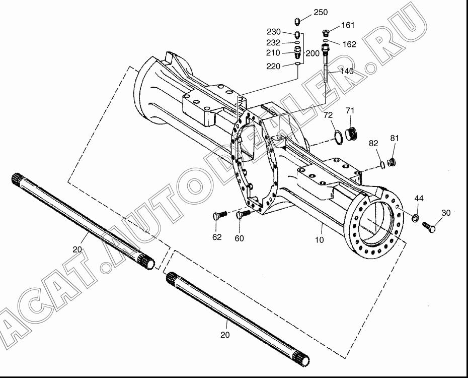 CASING;AXLE K9003493 для Doosan DL500