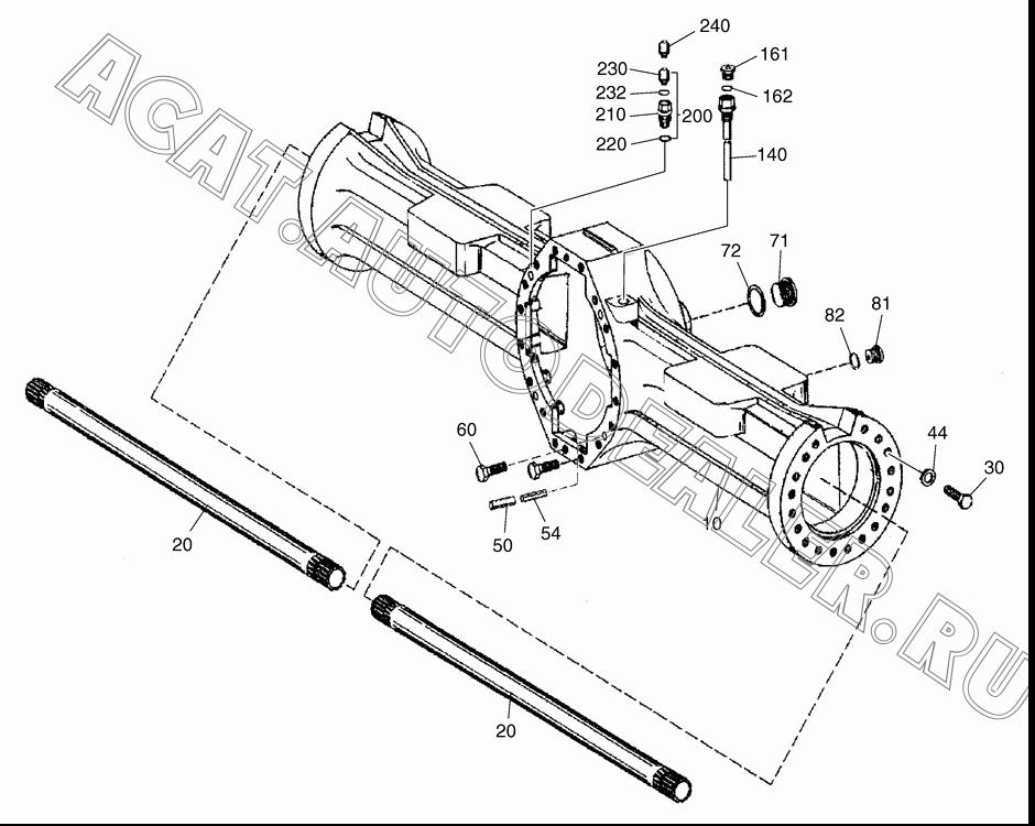 CASING;AXLE K9003506 для Doosan DL500