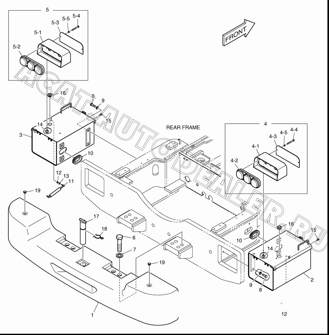 COUNTER WEIGHT K1007385 для Doosan DL500