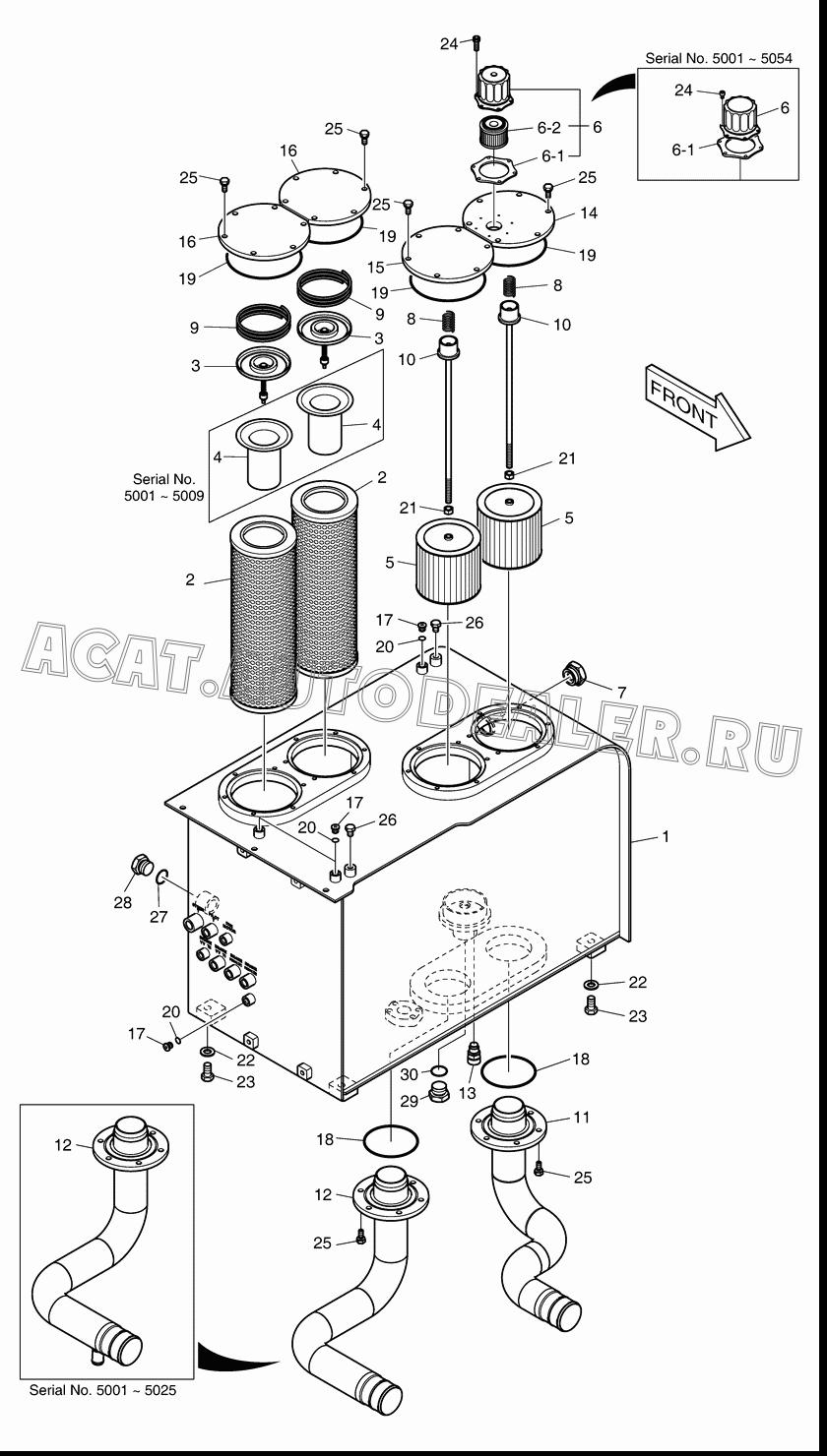 TANK;OIL K1007781E для Doosan DL500