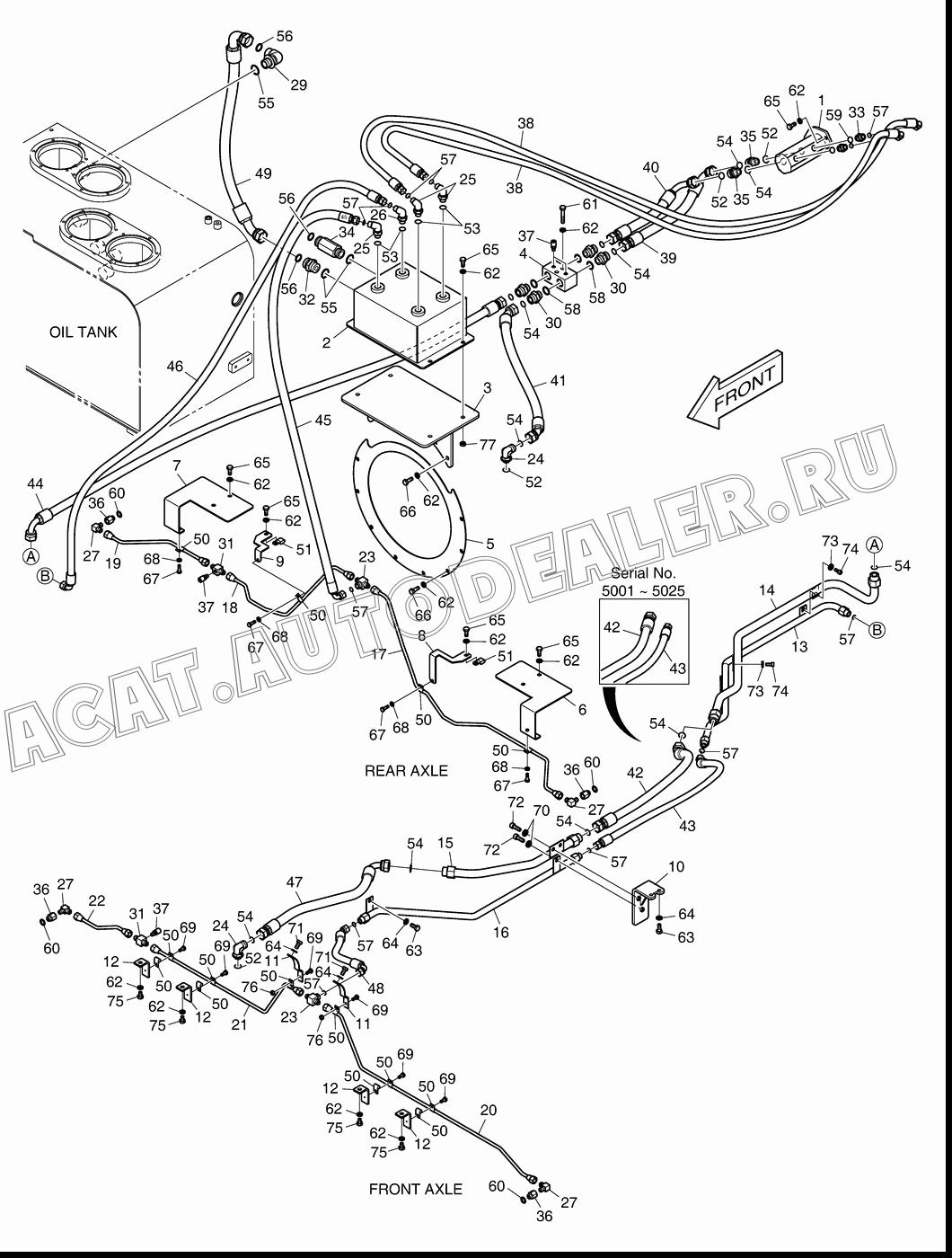 HOSE DS2021129 для Doosan DL500