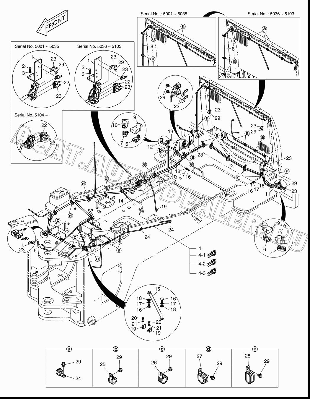 HARNESS;MAIN K1010297A для Doosan DL500