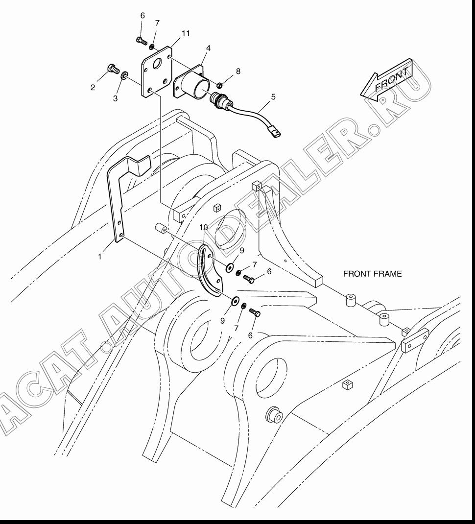 ARM FLOAT KICK OUT ASS'Y K1010076A для Doosan DL500