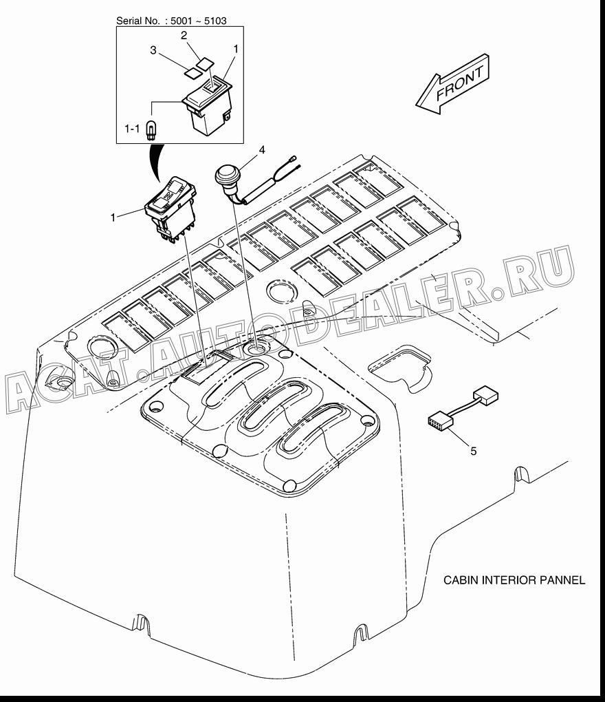 ELECTRIC PARTS K1011594B для Doosan DL500