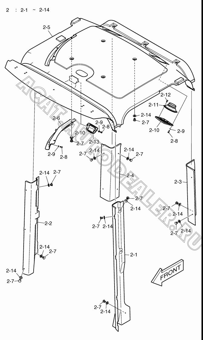 SHEET;INTERIOR K1005950A для Doosan DL500