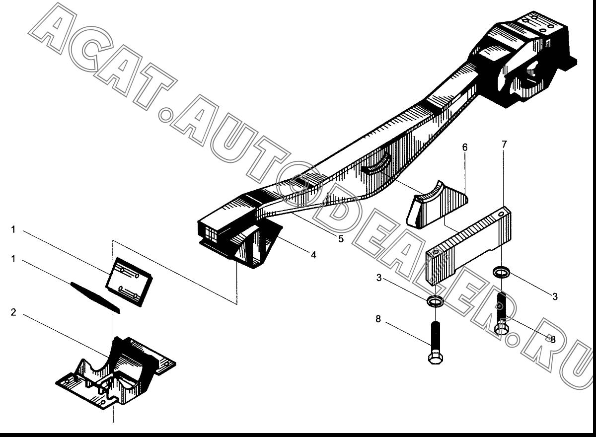 Резиновый блок, буфер 310106 для XCMG DT140B