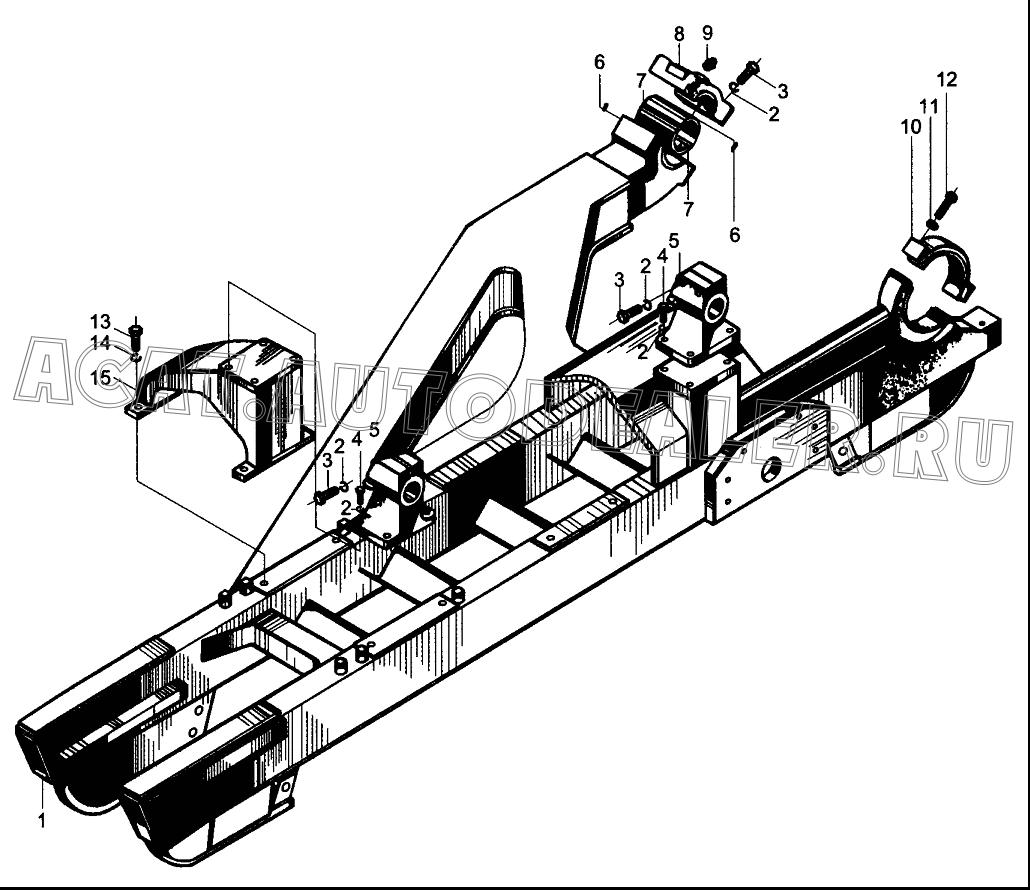 Сварная деталь, левое шасси 320233 для XCMG DT140B