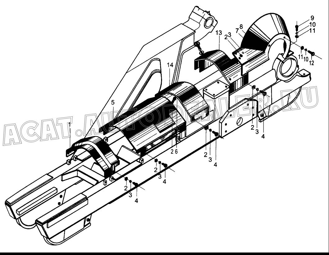 Передняя защита 323615 для XCMG DT140B