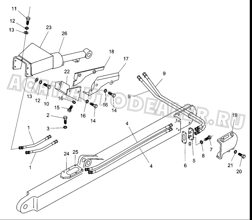 Шланг 10-630 JB/ZQ3797.3-86 для XCMG DT140B