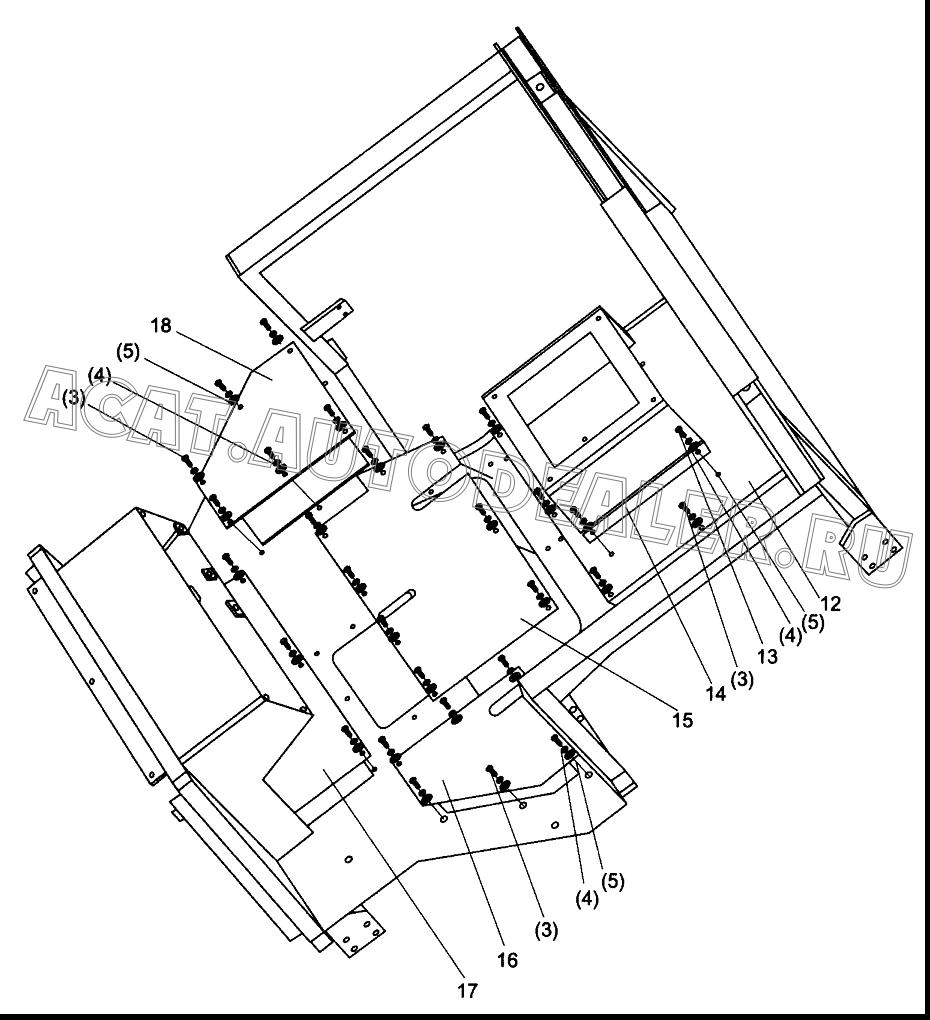 Правая пластина 474262 для XCMG DT140B