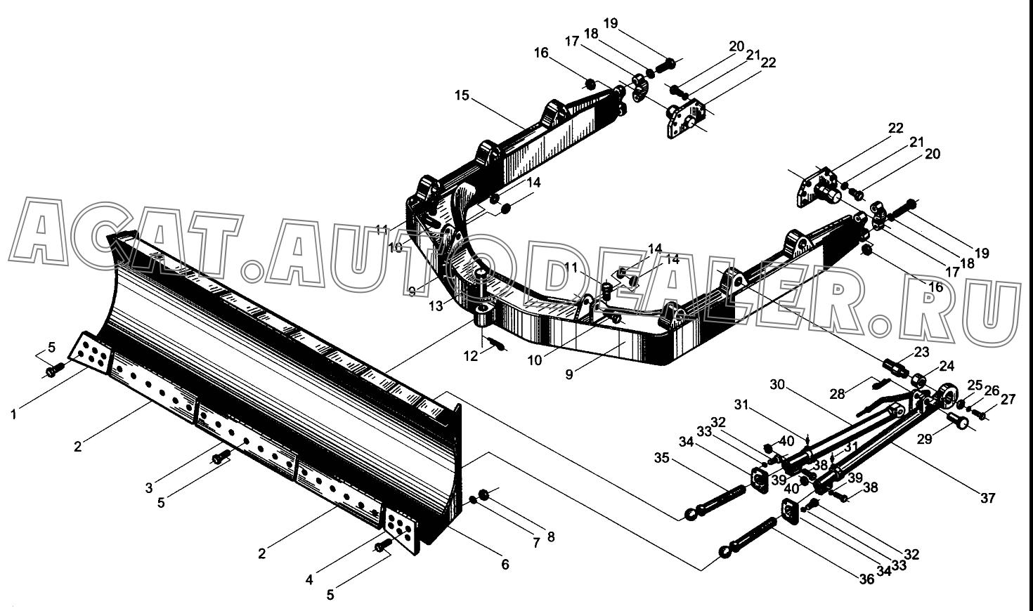 Режущая кромка, правая 732054 для XCMG DT140B