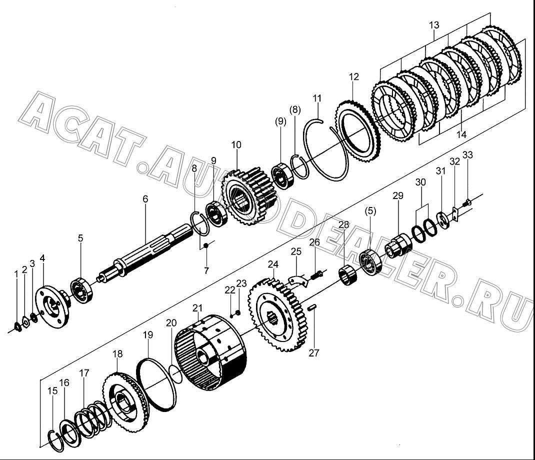 Фланец в сборе 860114625 для XCMG LW300FN