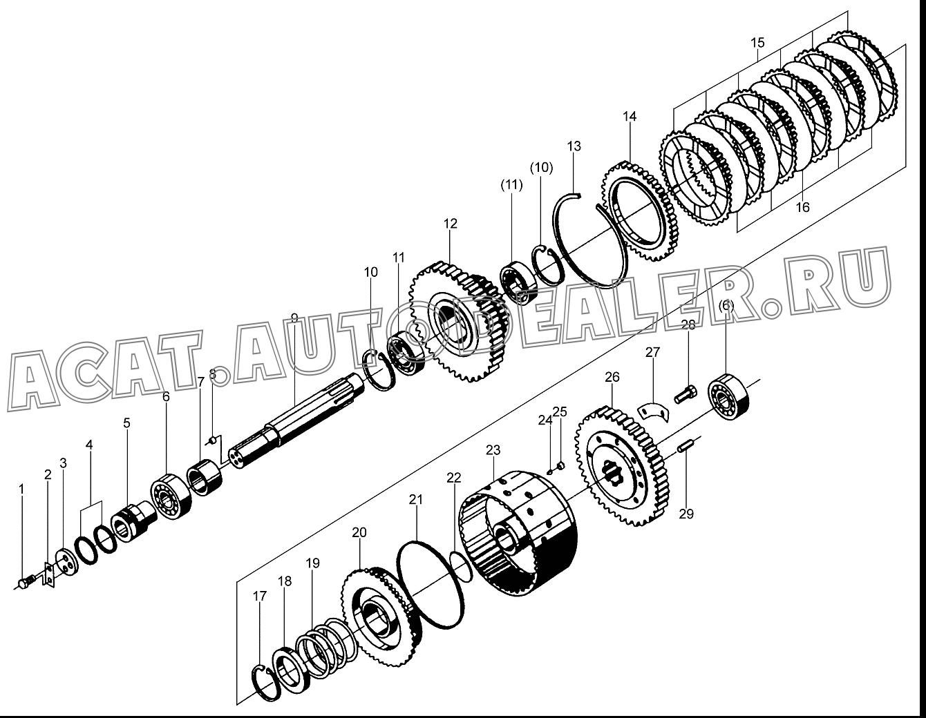 Втулка вала 860114632 для XCMG LW300FN