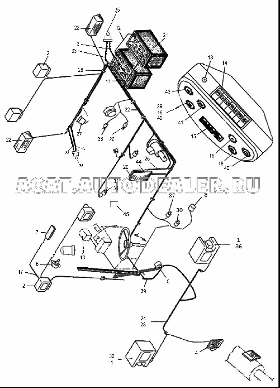 Жгут проводов задней рамы 251703115 для XCMG LW300FN