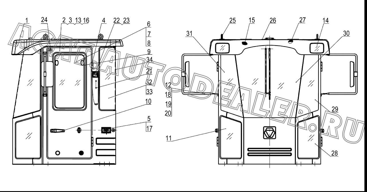 Блок дверного замка 801503840 для XCMG LW300FN