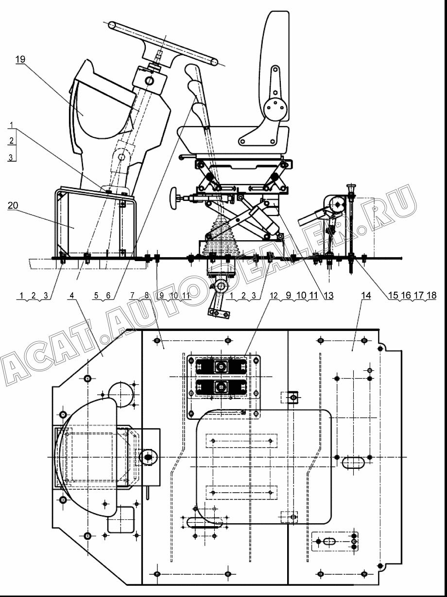 Ручной регулятор 251700457 для XCMG LW300FN