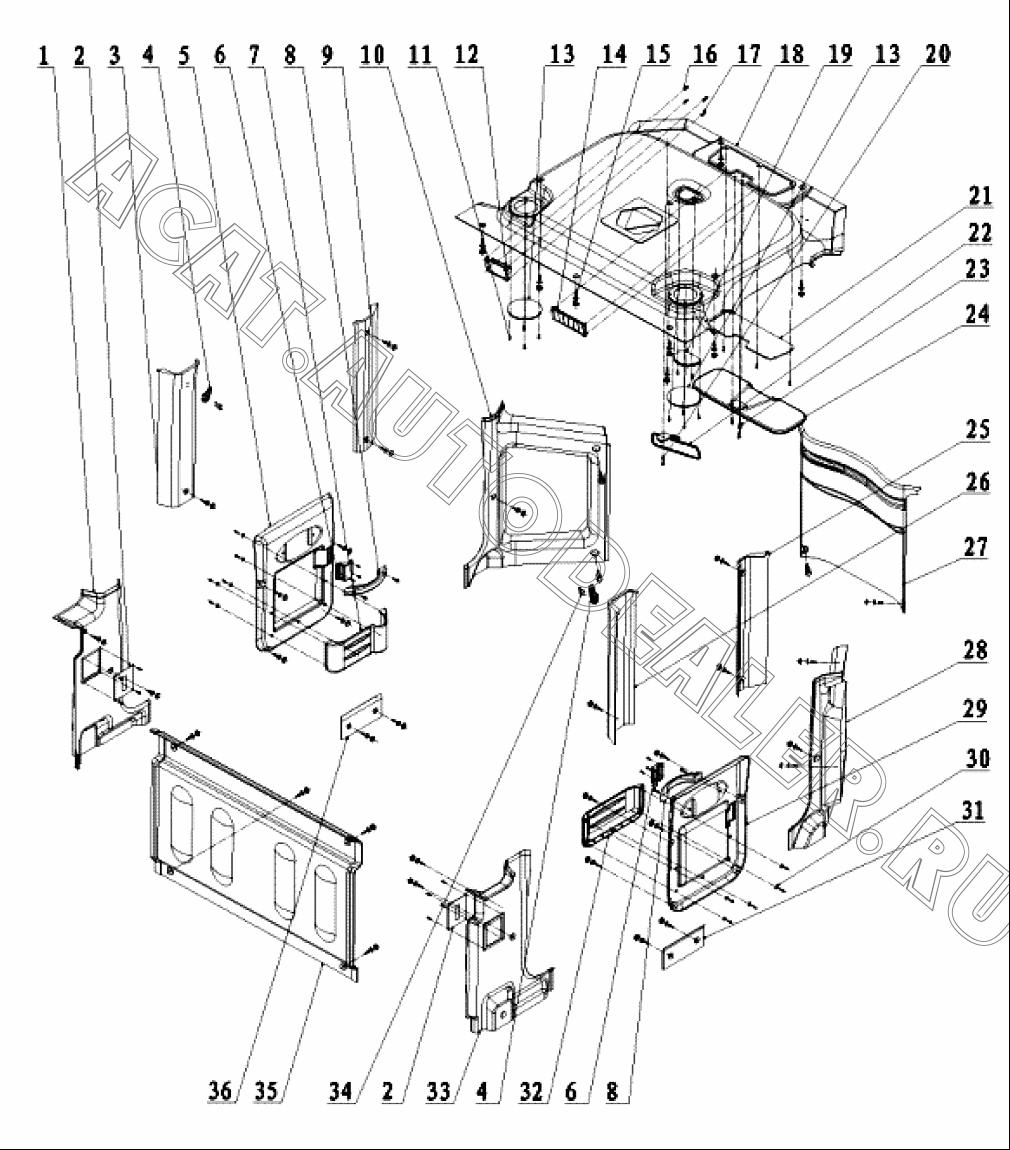 Колпак дверного замка 800857006 для XCMG LW300FN