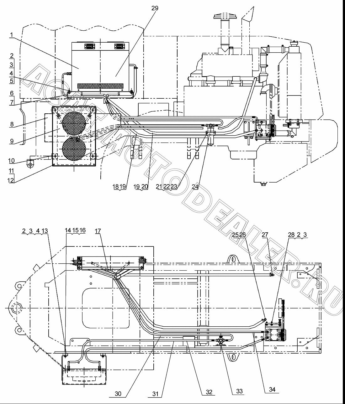 Трубка 250500206 для XCMG LW300FN