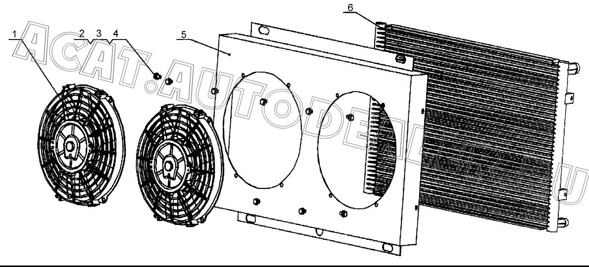 Конденсаторный ветродвигатель 860118421 для XCMG LW300FN