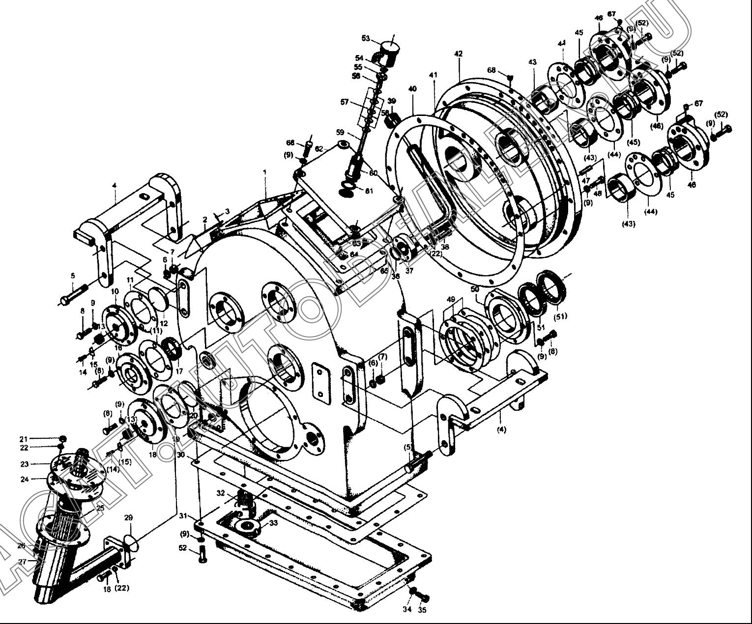 Коробка передач xcmg lw300f схема