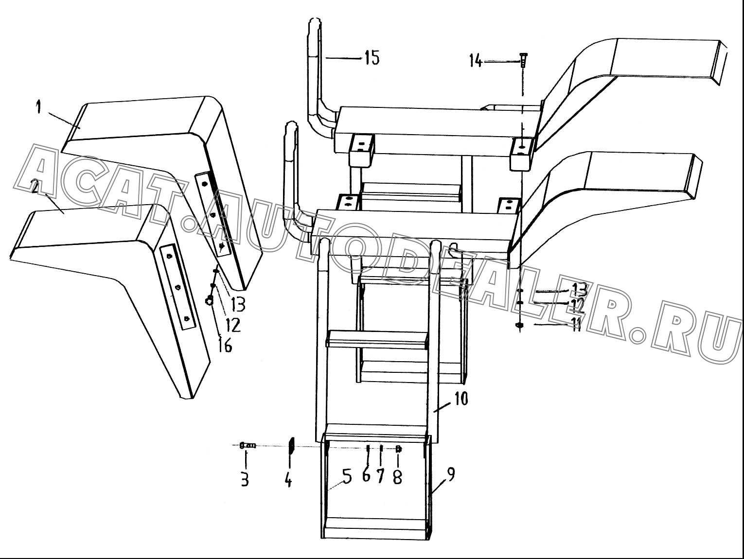 Левое крыло LW330F(II).17.1 для XCMG LW321