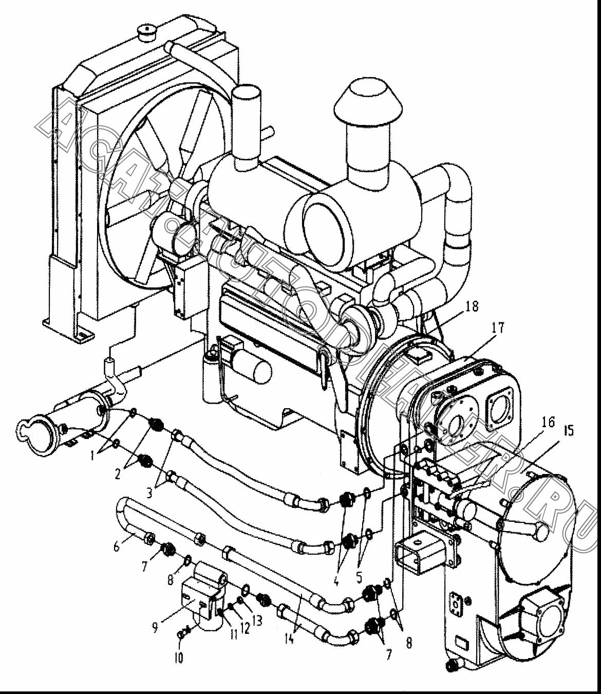 Соединение LW560F.1.2-1 для XCMG LW541F