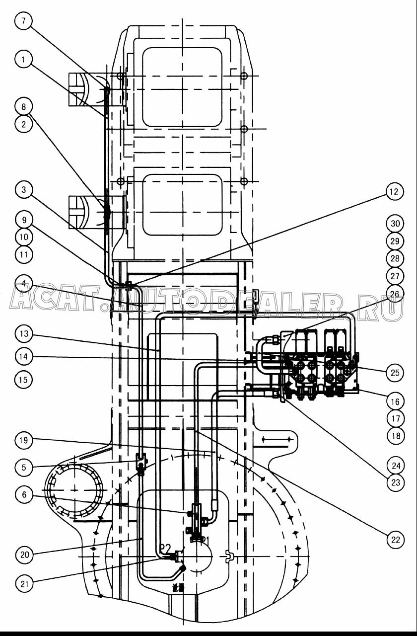 Fitting body 10124400 для XCMG QY25K5