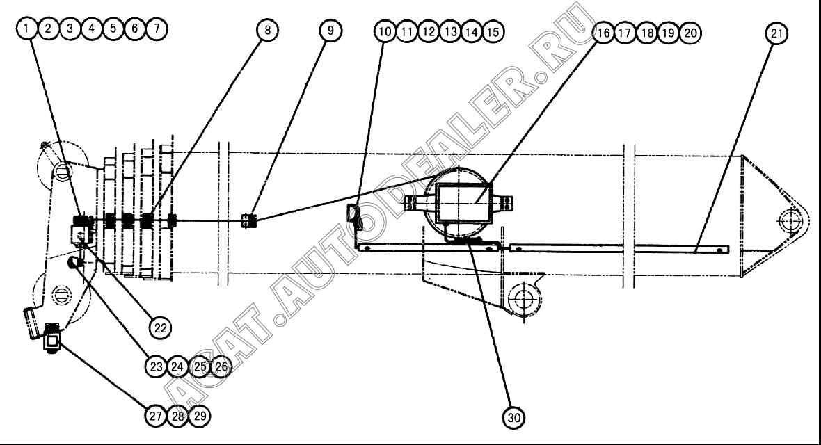 Wire shelf QY25K5.11.2.1 для XCMG QY25K5