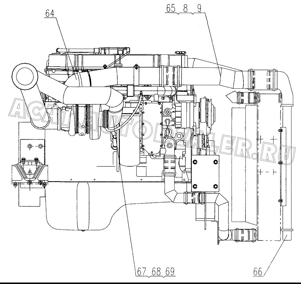 Tubing 03845061 для XCMG QY70K