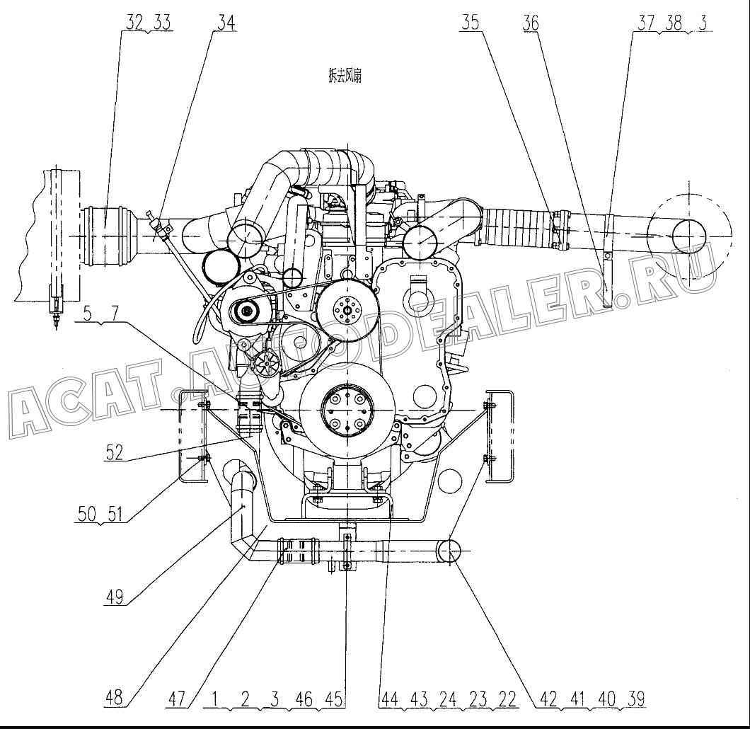 Air inlet pipe I 11417441 для XCMG QY70K