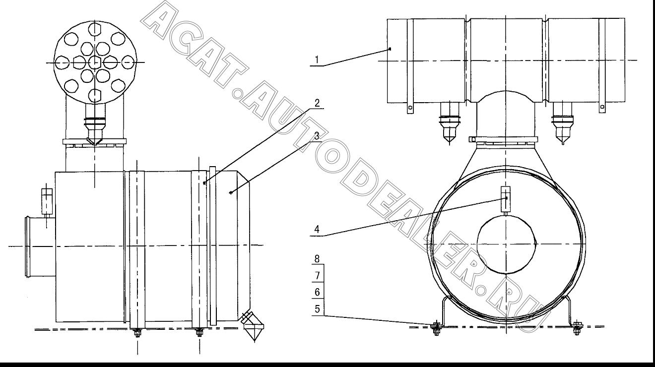 Air filter 10110091 для XCMG QY70K