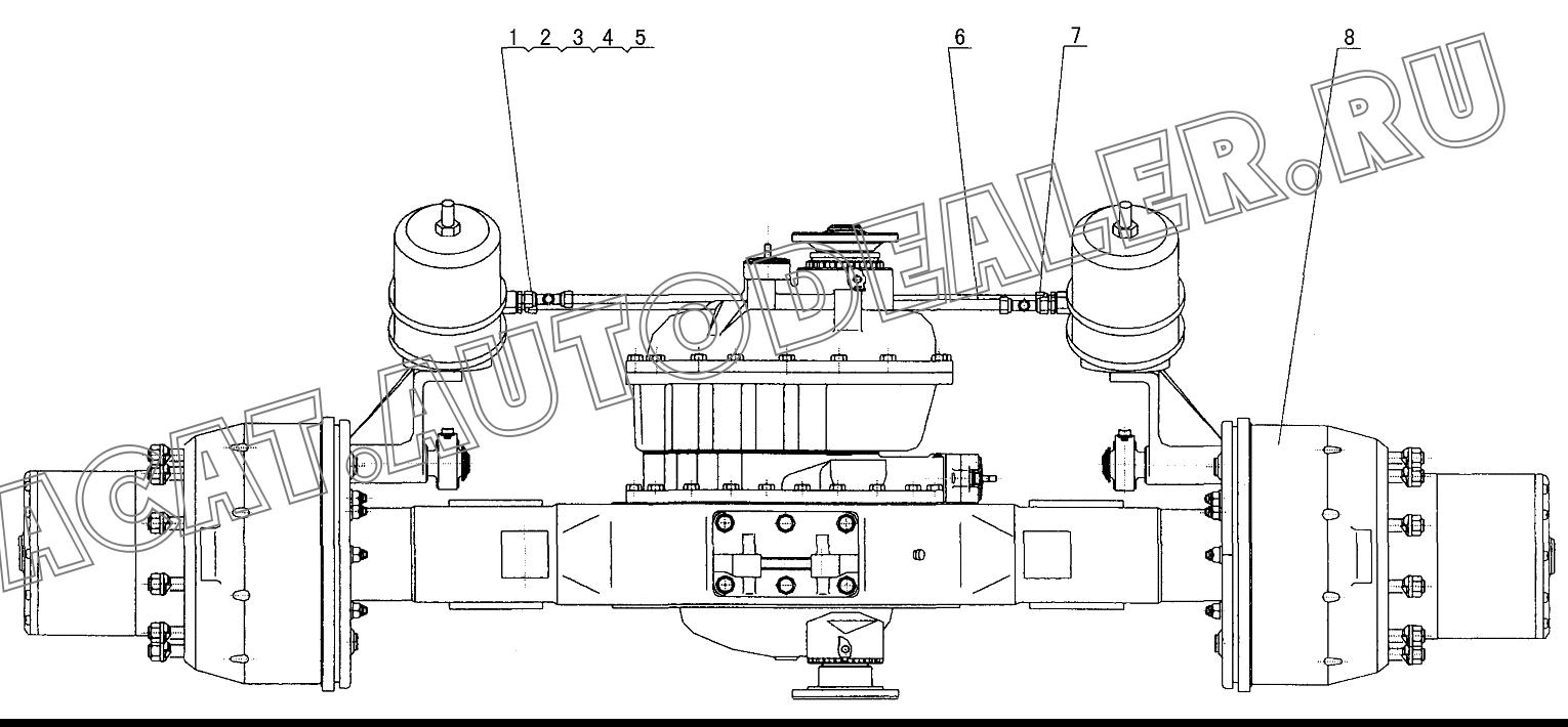 Third Axle Assembly B25NXJ6 для XCMG QY70K