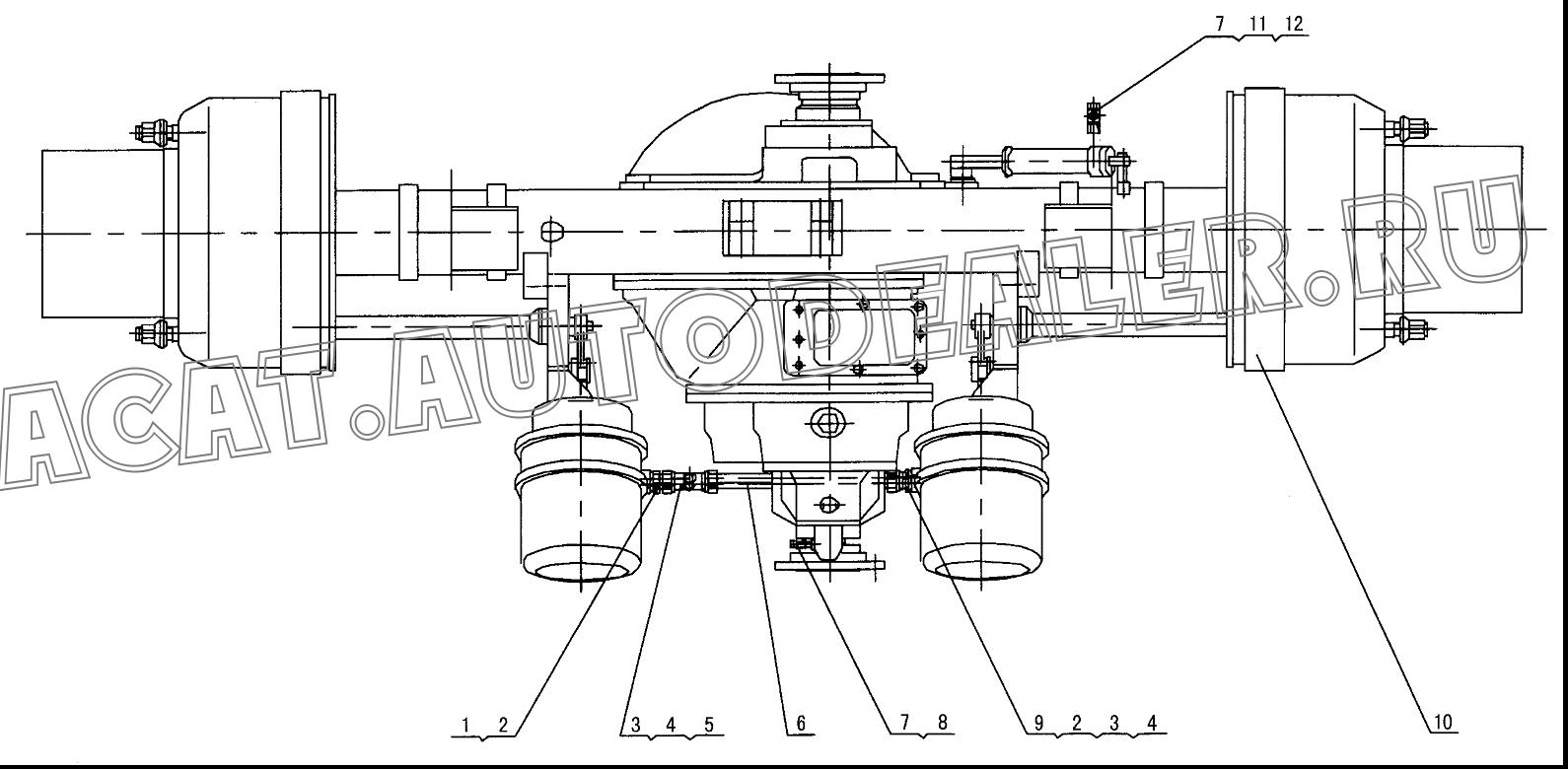 Transfixion drive axle 18/20TMRF-C222BE для XCMG QY70K