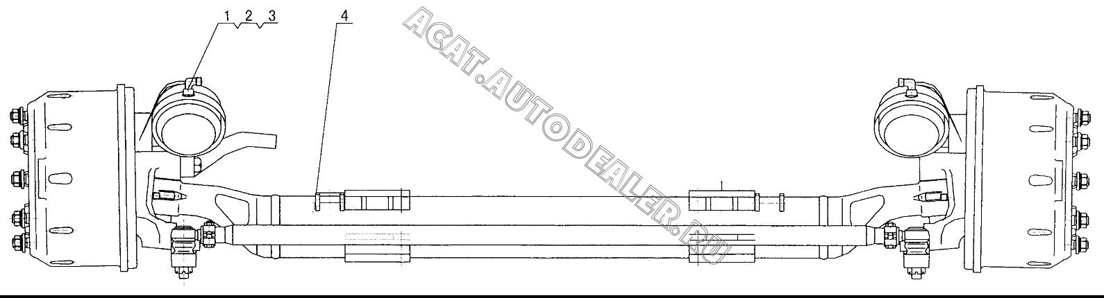 First axle Assembly 30CXJ6-1 для XCMG QY70K