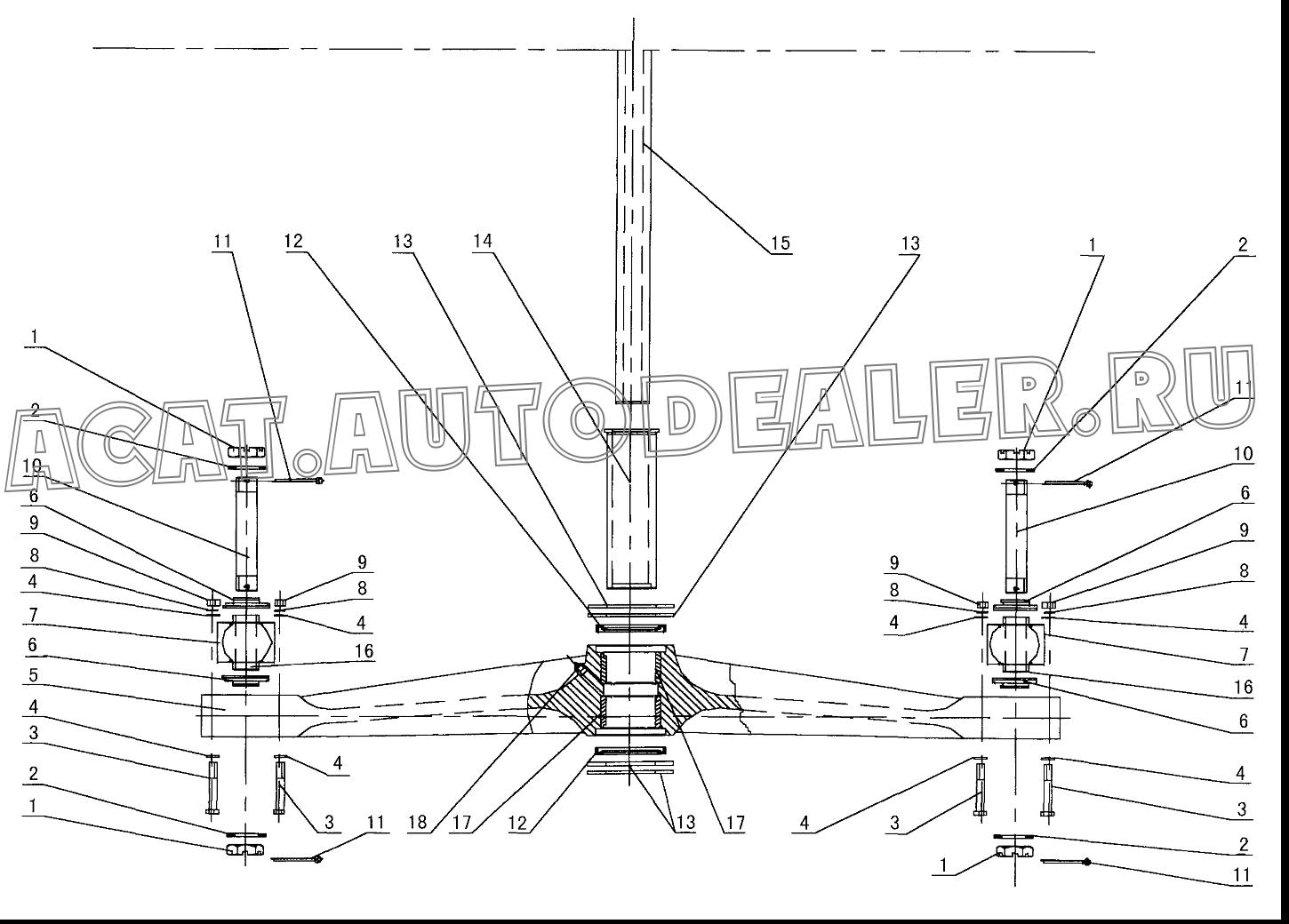 Balance lever XZ16K.58.18-3 для XCMG QY70K